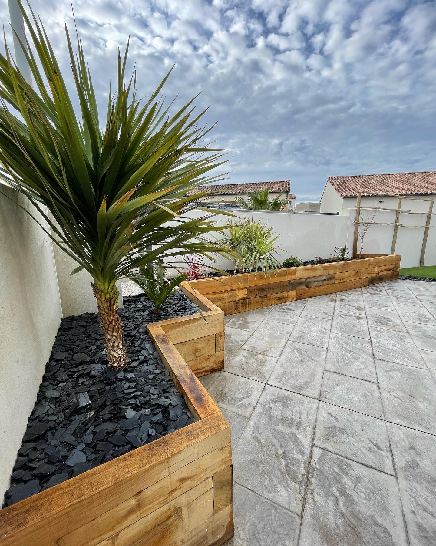Jardinières Bois et Ardoise